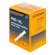 Дюбель для крепления строительных лесов нейлоновый ЕВРОПАРТНЕР  PND-14L (14х100 mm) удлиненный  15 шт