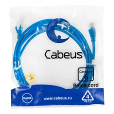 Патч-корд U/UTP, категория 6, 2xRJ45/8p8c, неэкранированный, синий, PVC, 3м