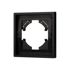 Рамка пластиковая FRM-TENDO-PL-1-BK, Чёрный, 1 пост