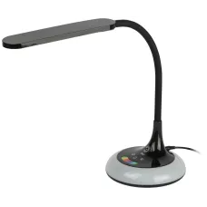 Настольный светильник ЭРА NLED-481-10W-BK светодиодный с RGB ночником черный
