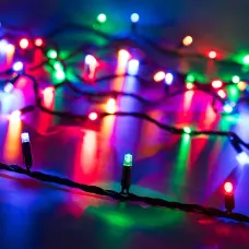 Гирлянда светодиодная декоративная ARD-STRING-CLASSIC-10000-BLACK-100LED-LIVE RGB 230V, 7W ARDCL, IP65