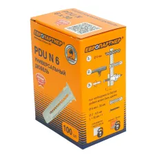 Дюбель универсальный нейлоновый ЕВРОПАРТНЕР PDU N 6х30mm (100шт)