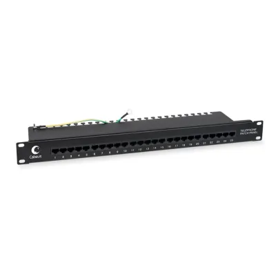 Патч-панель IDC 19' (1U), 25 портов RJ-45, Dual IDC (телефонная раскладка)