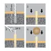 Комплект дверного ограничителя,белый, блистер