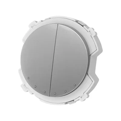 Выключатель 2-кл. 16А 250В проходной платина  Байкал TDM