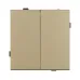 Механизм выключателя двухклавишный проходной SWT-TENDO-MKP2-SFPL-GD 230V, 10A, Золото светлое, 1 пост