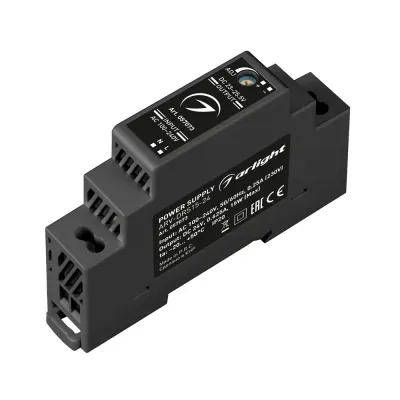 Блок питания ARV-DR15-24 (24V, 0.63A, 15W) (ARL, для светодиодных лент, IP20 DIN-рейка)