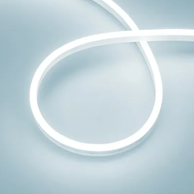 Лента герметичная AURORA-PS-A120-12x6мм 24V White6000 (10 W/m, IP65, 2835, 5м) (Силикон)