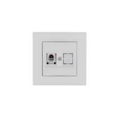 Розетка компьютерная CAT5+гнездо KAREA RIZZ белый