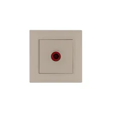 Розетка телевизионная проходная KAREA RIZZ крем