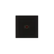 Розетка телевизионная проходная KAREA RIZZ STAR черный