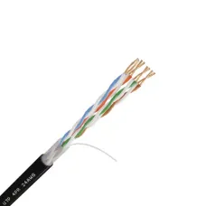 Витая пара U/UTP cat5e 4х2х24AWG STANDART CU PE OUT ЧЕРНЫЙ 305м