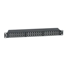 Патч-панель высокой плотности 19' Высота (1U), 48 портов RJ-45, категория 5e, полностью экранированная, Dual IDC