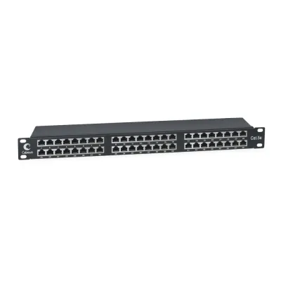 Патч-панель высокой плотности 19' Высота (1U), 48 портов RJ-45, категория 5e, полностью экранированная, Dual IDC