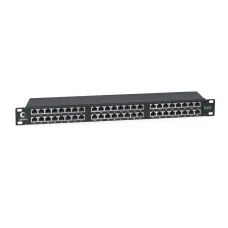 Патч-панель высокой плотности 19', 1U, 48 портов RJ-45, категория 6, полностью экранированная, Dual IDC