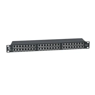 Патч-панель высокой плотности 19', 1U, 48 портов RJ-45, категория 6, полностью экранированная, Dual IDC
