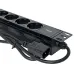 Блок розеток PDU TERACOM PRO 19' 1U 10А/250В 9 роз. Schuko шнур 2 м 3x1.5 мм2 вилка C14 корпус пластик черный