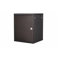 Шкаф 19'' телекоммуникационный настенный, 15U 769х600х600 мм, дверь металл, черный