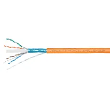 Витая пара экранированная FTP (F/UTP), категория  6, 4 пары (23 AWG), одножильный, для внутренней и внешней прокладки, LSZH-UV, (305 м)