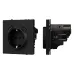 Механизм розетки с USB зарядкой SCT-NOBE-MUAC-SFPL-BK 230V, 16A, Чёрный, 1 пост