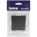 Кнопка Intro Accent 6-109-05 , 10А-250В, IP20, СУ, антрацит