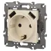 14-4109-02 ЭРА Розетка 2P+E 16A-250В, штор. с 2xUSB 5В-3А, Эра Elegance, слоновая кость (10/100/2000)