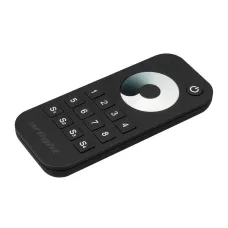 Пульт SMART-R24-DIM Black 8 зон, 2.4G ARL, IP20 пластик, 5 лет