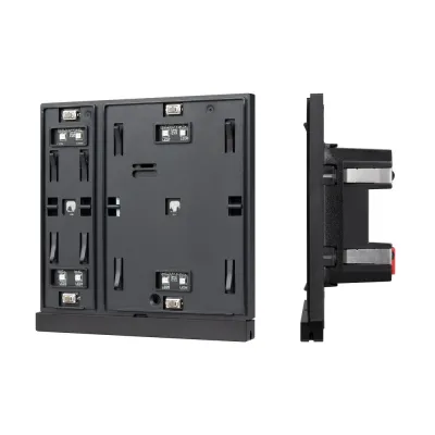 Панель управления кнопочная INTELLIGENT ARLIGHT KNX-302-22-IN Black (Bus) (IARL, IP20 пластик, 2 года, механизм)