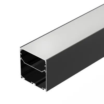 Профиль LINE-S-7575-2500 BLACK (Алюминий)