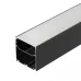 Профиль LINE-S-7575-2500 BLACK (Алюминий)