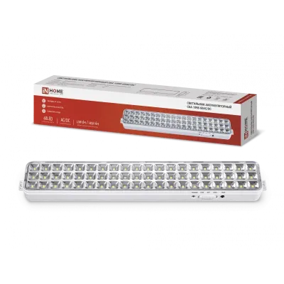 Светильник светодиодный аварийный СБА 1098-60AC/DC 60 LED 2.0Ah lithium battery AC/DC IN HOME