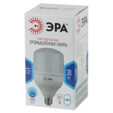 Лампа светодиодная ЭРА STD LED POWER T100-30W-4000-E27 E27 / Е27 30Вт кoлокол нейтральный белый свет
