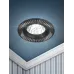Встраиваемый светильник алюминиевый ЭРА  KL32 AL/BK/1 MR16 12V 50W черный серебро