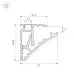 Профиль SHELF-600-2000 ANOD, алюминий