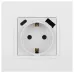 Розетка ЭРА Elegance 14-4108-01 2P+E 16A-250В со шторками с USB type-A+C 5В-3А белый Розетка ЭРА Elegance 14-4108-01 2P+E 16A-250В со шторками с USB type-A+C 5В-3А белый