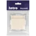 Розетка Intro Accent 6-203-02 2P+E Schuko с крышкой, 16А-250В, IP20, СУ, сл.кость