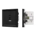 Механизм USB розетки SCT-TENDO-MUAC-SFPL-BK, 5V, 3A, QC3, Чёрный Механизм USB розетки SCT-TENDO-MUAC-SFPL-BK, 5V, 3A, QC3, Чёрный