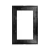 Рамка 1 пост для двойной розетки стеклянная FRM-GLARE-GS-D-BK (ARL, черная)