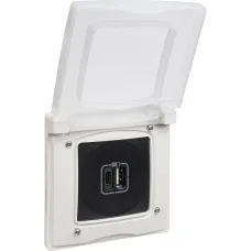 Розетка USB A+C 15Вт антрацит ETIKA