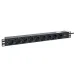 Блок розеток PDU TERACOM PRO 19' 1U 10А/250В 9 роз. Schuko шнур 2 м 3x1.5 мм2 вилка C14 корпус пластик черный