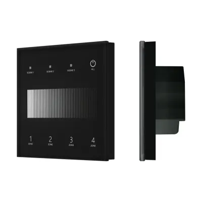 Панель сенсорная INTELLIGENT ARLIGHT SMART-DALI-301-11-4G-3SC-DT6 Черная 230В встраиваемая 2.4G IARL IP20 Пластик 5 лет