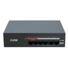 Коммутатор неуправляемый 4x100Мбит/с (RJ45 с PoE) , 2x100Мбит/с (RJ45) 35Вт