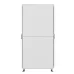 Шкаф напольный разобранный 19'' IT-CQE-N 42U 600x800 мм, крыша с вырубкой, дверь перф. и перф., двойные боковые панели, серый RAL7035