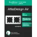 ATLASDESIGN AIR 2-постовая РАМКА, БЕЛЫЙ/дымчатый черный
