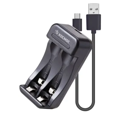 Зарядное устройство автоматическое KOC901USB для аккумуляторных батареек АА и ААА 2 слота