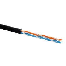 Витая пара U/UTP кат 5e 2 пары V-LINK 22AWG нг(A)-HF OUT/IN черный