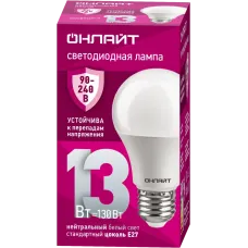 Лампа ОНЛАЙТ 90 401 OLL-A60-13-230-4K-E27 (PRO 90-240 В)