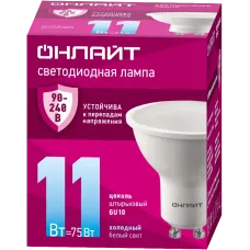 Лампа светодиодная 11 Вт OLL-PAR16-11-230-6.5K-GU10 PRO 90-240В
