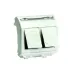 Ком.роз. двойная RJ45 кат.6 (8P8C, Hyperline, Dual IDC 110&Krone) Brava, белая, 2мод Ком.роз. двойная RJ45 кат.6 (8P8C, Hyperline, Dual IDC 110&Krone) Brava, белая, 2мод