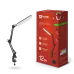Светильник настольный светодиодный PLUS ССC-05Ч 12Вт 6500К 500Лм, USB, с адаптером, на струбцине ЧЕРНЫЙ IN HOME